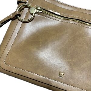 LC Lauren Conrad Tan Crossbody Bag with Minimalist Design